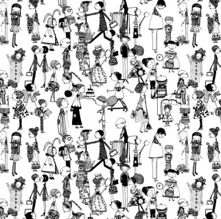Black White